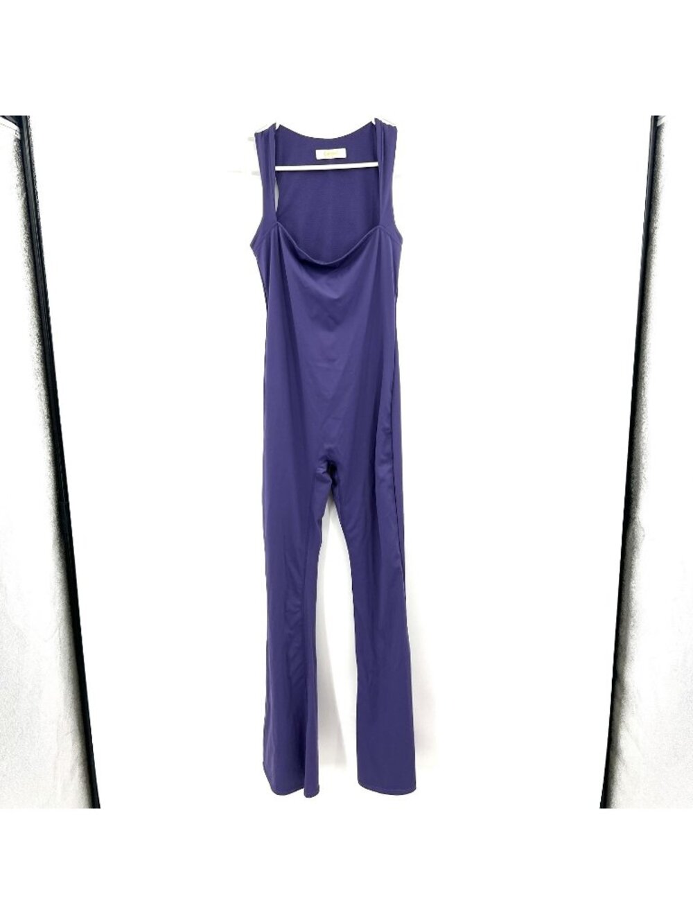 Qinsen Purple Sleeveless Bootcut One Piece Jumpsuit Women's Medium